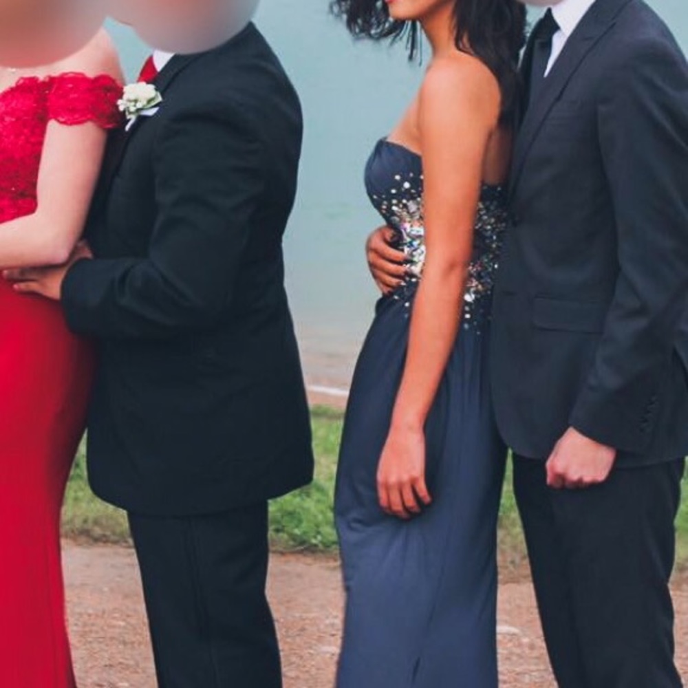 EMBELLISHED PROM DRESS